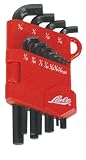 Lisle 42800 Short Head Fractional Hex Key Set