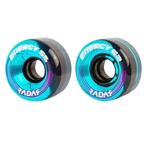 Radar Energy Aqua Outdoor Quad Roller Skate Wheels by Riedell