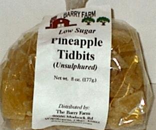 Dried Pineapple Tidbits, 8 oz. by Barry Farm