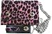 Black and Pink Fuzzy Leopard Print Wallet with Pink spots