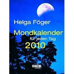 Mondkalender f�r jeden Tag 2010: Taschenkalender