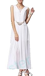 Petite V-neck Sleeveless Silk/Wool Lace Peplum Club Dress 