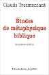 Etudes de m�taphysique biblique