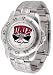 UNLV Runnin Rebels Suntime Mens Sports Watch w/ Steel Band - NCAA College Athletics