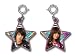 Disney  Jonas Brothers 2 Sided Demi Lovoto & Shane Camp Rock Photo Star Charm