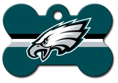 Officially Licensed Philadelphia Eagles Pet Tag Id