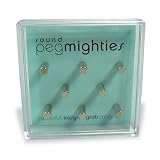 kids and infants educational toys item: Three by Three Round Peg Mighties Magnets 8 Pack