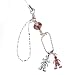 Hand Crafted Cellular Phone Charm - Love Friends - Red/Blue