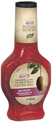 Kraft Salad Dressing with Extra Virgin Olive Oil, Raspberry Vinaigrette with Poppyseed, 14-Ounce Bottles (Pack of 6)