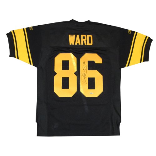Autographed Hines Ward Pittsburgh Steelers black authentic jersey