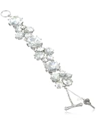 Betsey Johnson "Iconic Stone" Crystal Gem Toggle Bracelet, 7.5"