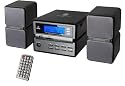 CMX DMS 7620 Microanlage (MP3/CD-Player, Radio, AUX-IN, USB, SD Kartenleser) grau-schwarz