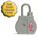 from Safe Skies LLC SAFE SKIES TSA Boomerangit Padlock with Indicator - SILVER with UNIQUE LOST & FOUND feature Model 91s