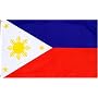 Philippines National Country Flag - 3 foot by 5 foot Polyester (New)