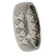 Titanium Rings with Puzzle design - Sizes: 05.5-13.5/Width: 7.5mm Titanium Rings with Puzzle design - Sizes: 05.5-13.5/Width: 7.5mm