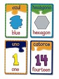 kids and infants educational toys item: Learning Resources English/Spanish Puzzle Cards Numbers Colors and Shapes, Set Of 20