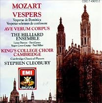 Mozart: Vespers K. 321 & 339/Ave Verum Corpus; King's College Choir, Cambridge; Hilliard Ensemble