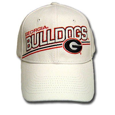 NCAA OFFICIAL GEORGIA BULLDOGS COTTON CAP HAT WHITE