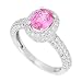 Imagine Designs Pink Sapphire and Diamond Ring