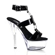 6 Inch Sexy High Heel Shoes Stiletto Heel Ankle Wrap Platform Sandal Black 6 Inch Sexy High Heel Shoes Stiletto Heel Ankle Wrap Platform Sandal Black