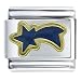 Jewelry : Blue Shooting Star Italian Charms Bracelet Link