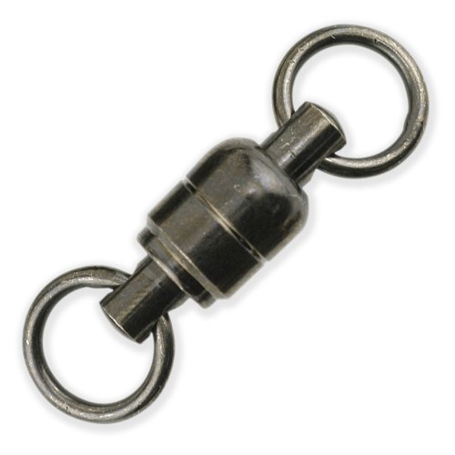American Fishing Wire Black Ball Bearing Swivels (2 Pieces), Size 10, 660 Pound Test