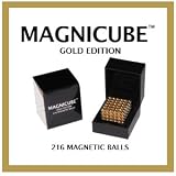 Magnicube Magnetic Balls Gold Edition 216 Piece Magnet Puzzle (Box Gift Set)