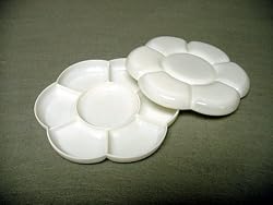 Small Plastic Blossom Palette w/ Lid
