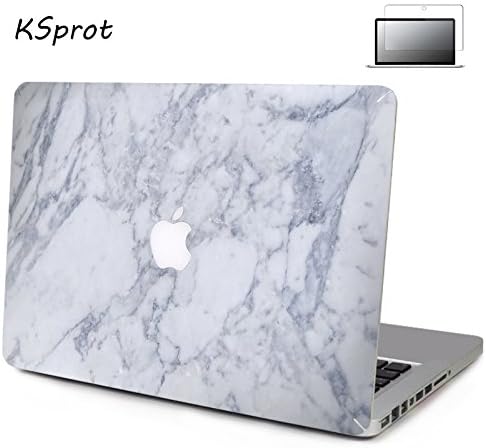 Silicone Decal Cover KSprot Soft-Touch Protector Marble Paint Pattern Rubber Coated Case protector for Macbook Air 11"/11.6" Model:A1465/A1370 Protective Skin Macbook Foil,Style 1