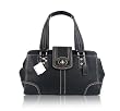COACH Hamilton Carryall Handbag Satchel Purse in Black or Magenta Leather F13961