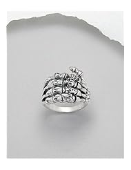 Bone Ring In 92.5 Sterling Silver