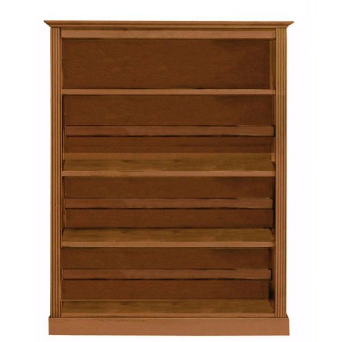 Hamilton 4 shelf Bookcase, STNDRD 4-SHELF, HONEY OAK