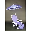 Redmon Baby Beach Chair and Matching Umbrella, Purple