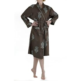 Buy Chocolate Chandelier Robe Luxe by Bedhead - Ladies, 100% Fine Cotton by BedHead