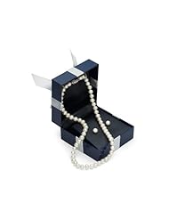 Double AA Quality Freshwater Pearl 7-8mm Necklace and Earring Set in Sterling Silver