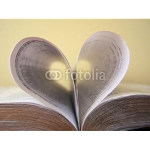 Wallmonkeys Peel and Stick Wall Decals - Heart/book - Removable Graphic Wallmonkeys Peel and Stick Wall Decals - Heart/book - Removable Graphic
