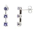 14K White Gold Tanzanite Earrings