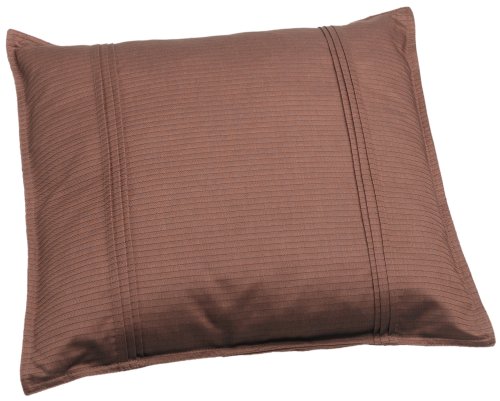 Nautica Redstone Stripe 16-by-16-Inch Decorative Pintucked Pillow