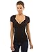 PattyBoutik Women's V Neck Pleated Empire Waist Top