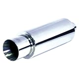 3A Racing 63-0543 Muffler Universal Round Double Wall 4-1/4"