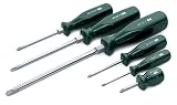 SK Hand Tools 86002 6-Piece SureGrip Phillips Screwdriver Set