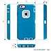 iPhone 6 Case, iPhone 6s Case Heavy Duty Tough Shockproof Cover with Belt Clip Kickstand & Built-in Screen Protector for Apple iPhone 6/6s 4.7 Inch Blue