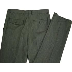 Claiborne Wool Cupro Flat-Front Pants