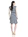 Anne Klein Women's Cap Sleeve Striped Swing Dress