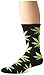 HUF Men's Glow in The Dark Plantlife Crew Sock