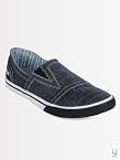 Gas Men Kung Fu Denim Navy Loafers