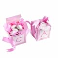 Kate Aspen Classic Baby Blocks Favor Boxes with Imprinted Ribbon - Set of 24, Pink