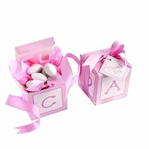 Kate Aspen Classic Baby Blocks Favor Boxes with Imprinted Ribbon - Set of 24, Pink
From Kateaspen
