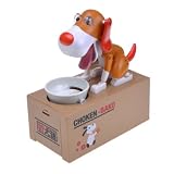 Creative Choken Bako Robotic Hungry Eating Dog Coin Piggy Bank For Gifts