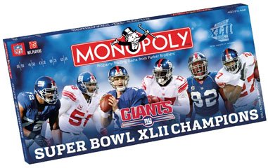 USAopoly New York Giants NFL Super Bowl Monopoly